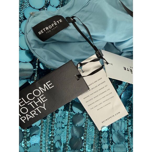 Retrofete Monae Sequin Dress Size Small $1195 - Picture 15 of 16
